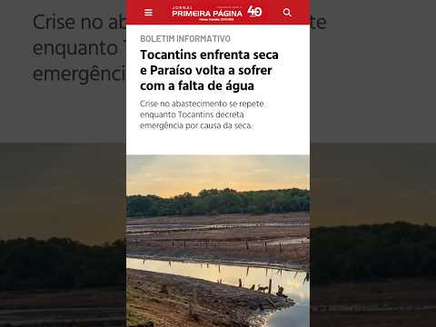 Falta de água em Paraíso do Tocantins afeta moradores e Polícia Civil investiga contaminação