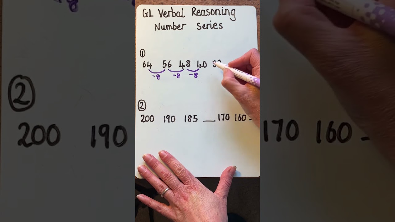Week 1-  GL Assessment Verbal Reasoning Tuition- Number Series