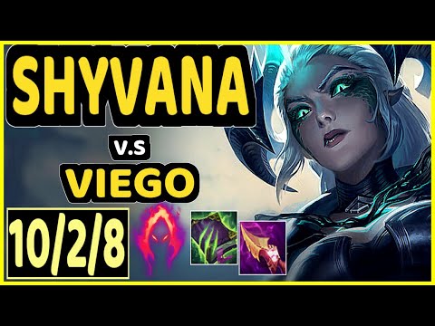 SHYVANA vs VIEGO - 10/2/8 KDA JUNGLE GAMEPLAY - KR Ranked GRANDMASTER