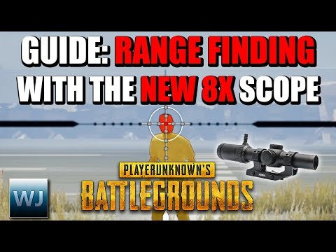 GUIDE: How to RANGE FIND with the NEW 8X SCOPE (Measure distance to players) - PUBG