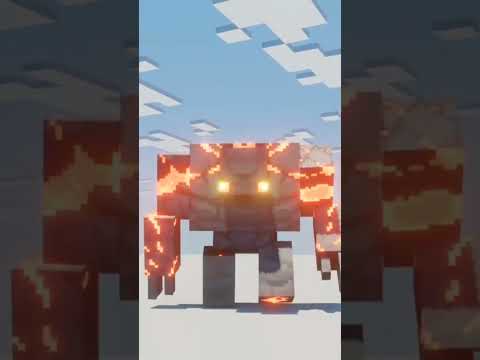 Mehrac 64 - İtachi - Minecraft Redstone Golem Animation #shorts