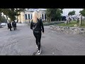 Walking In Latex Leggings In Public
