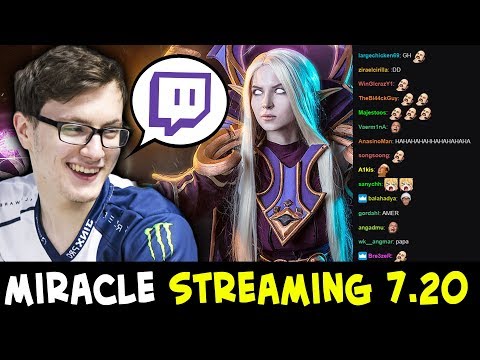 Miracle STREAMING 7.20 — INVOKER and mid Bounty Hunter with COMMENTS