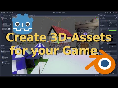 How to create 3D-assets for your game with Blender and Godot (or Unity / UE) - a material workflow