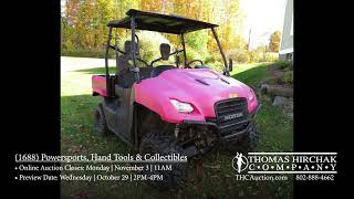 (1688) Powersports, Hand Tools & Collectibles - Online Auction