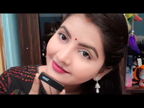 Nykaa so matte mini lipstick review | shade devious pink | affordable pink lipstick for everyone | Video