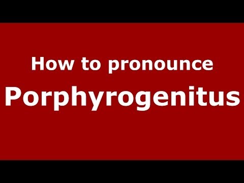 How to Pronounce Porphyrogenitus - PronounceNames.com