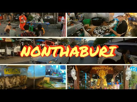 Nonthaburi Street Scenes - Morning Market In Bangyai 2021