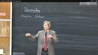 Dinamika 1. előladás BME, előadó: Stépán Gábor