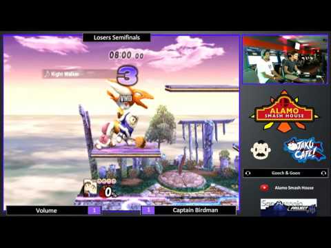 A.S.H. - Volume (Icies) v. Captain Birdman (Falco, Falcon) - Losers Semfinals