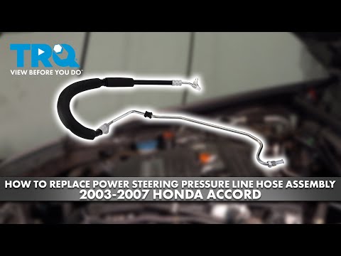 How to Replace Power Steering Pressure Line Hose Assembly 2003-2007 Honda Accord