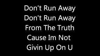 Tyler James.W Let it Shine Don&#39;t Run Away Lyrics