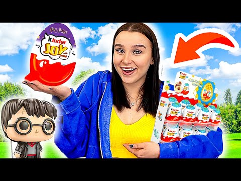1 Tag lang nur von KINDER PRODUKTEN Ernähren ! 😵🍫 (Harry Potter KinderJoys gekauft) - Celina
