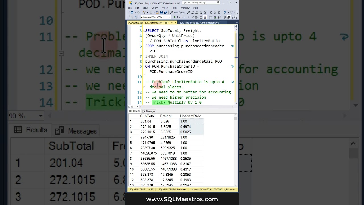 SQL Server Higher Numeric Precision