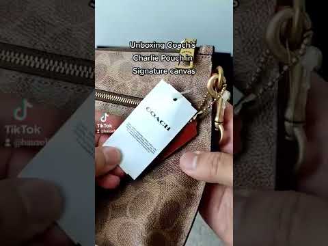 Unboxing Coach's Charlie Pouch in Signature canvas ~ Haus of Bags by Isabel