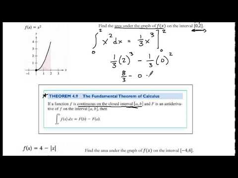Finding the Area Under a Curve using Definite Integrals