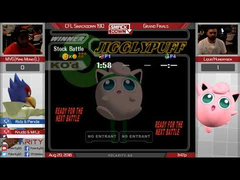 CFL Smackdown 190 Melee - MVG King Momo (Falco) vs Liquid`Hungrybox (Puff) - Grand Finals