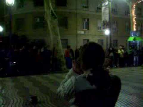 Acrobats of La Rambla in Barcelona