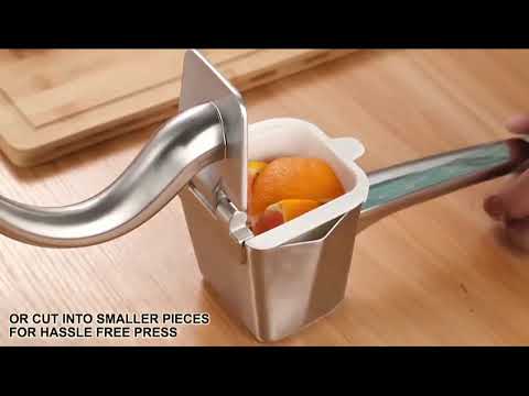 Lemon Squeezer Stainless Steel - Heavy Duty Hand Juicer -Lime Squeezer - Large Orange Juice Squeezer