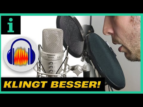 Stimme in Audacity bearbeiten und verbessern (Anfänger Einführung)