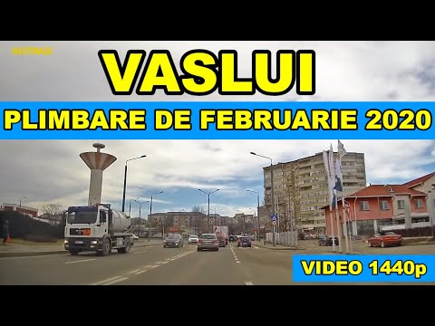 Orasul VASLUI o zi de februarie 2020 video 1440p