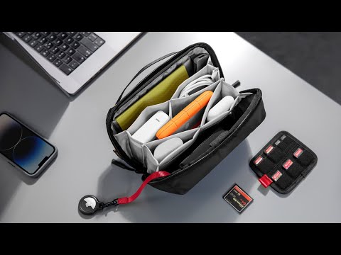tomtoc Navigator-T13 Tech Pouch, Perfect Organizer for Tech Essentials On the Go