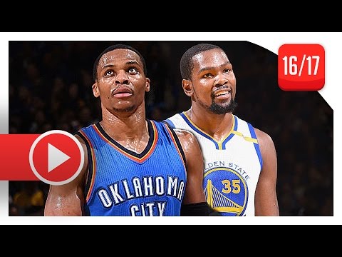Kevin Durant vs Russell Westbrook Duel Highlights (2016.11.03) Warriors vs Thunder - FIRST Meeting!
