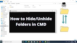 How to hide | unhide files and folders in windows 10 With CMD