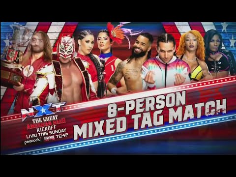 FULL MATCH: 8-Person Mixed Tag Team Match | NXT The Great American Bash Kickoff
