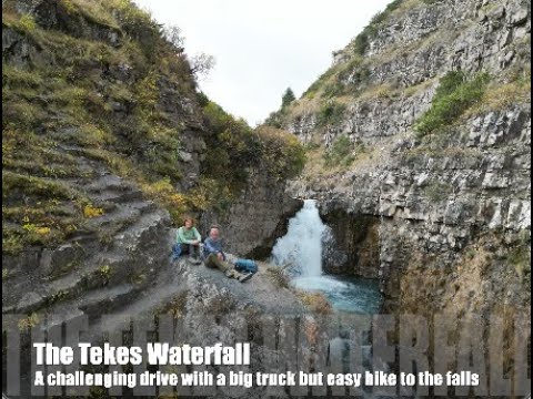 A drive to Tekes waterfall in our MAN HX60/Bliss Mobil overlander