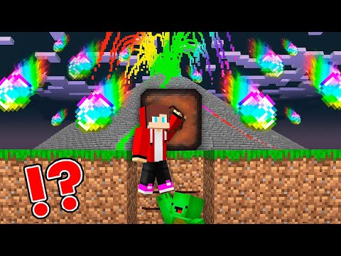 EPIC Rainbow VOLCANO vs Doomsday Bunker In Minecraft - Maizen JJ and Mikey challenge