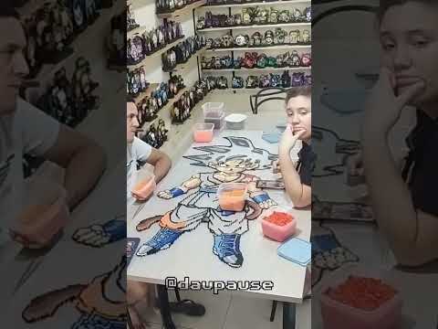 FAZENDO A MEGA PIXEL ART DO GOKU! | TIME LAPSE COMPLETA