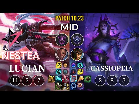 JT Nestea Lucian vs Cassiopeia Mid - KR Patch 10.23
