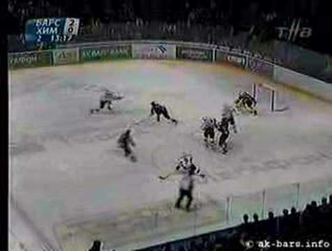 Vladimir Vorobiev goal, Ak Bars vs. Khimik 3-21-07