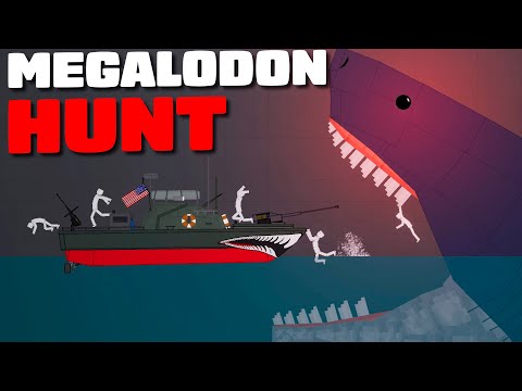 Megalodon Goes on HUNT in People Playground