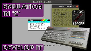 Emulating a Sinclair Spectrum 128K & ZX Printer Using Only ANSI C