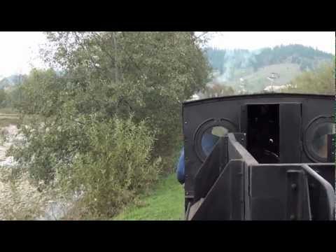 Plimbare cu mocanita din Moldovita Bucovina, Romania