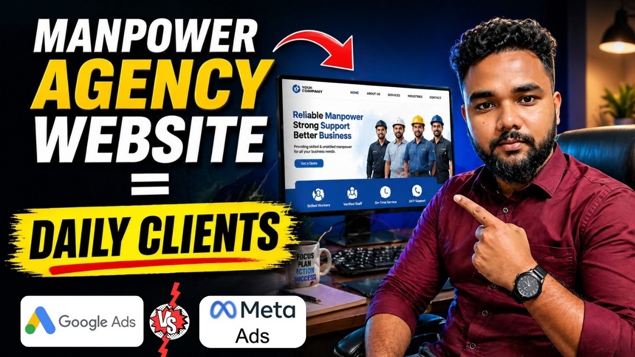 Manpower agency website built for a client in the West Midlands, United Kingdom