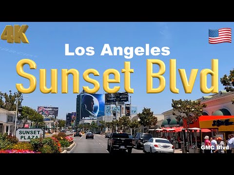 [4K] Los Angeles 🇺🇸, Sunset Boulevard California USA in Jun 2022 - Drive