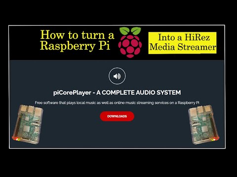 HiRez audio - Raspberry Pi PiCore streamer setup - Setting up picore player as a HighRez streamer