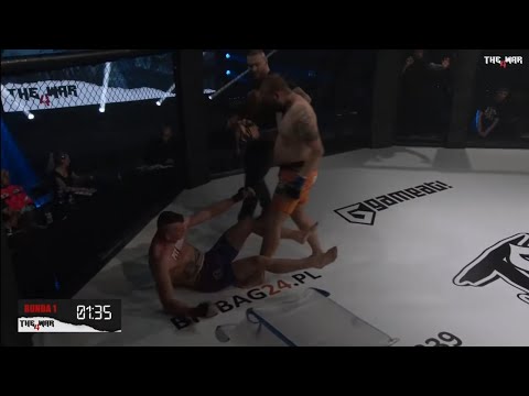 the war 4; Szajba vs Szmajda; 1. runda tko(Gala Denis Załęcki)
