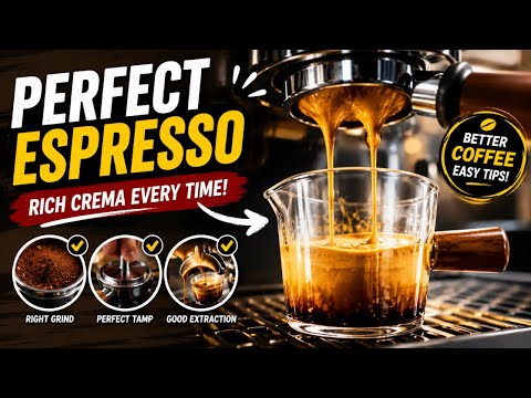How to Pull a Perfect Espresso Shot | Rich Crema Every Time ☕