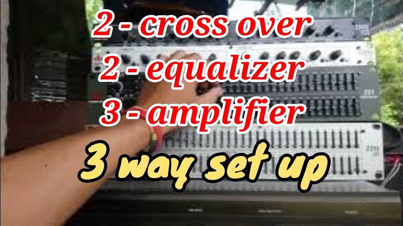 2 cross over 2 equalizer set up guide, 3way connection
