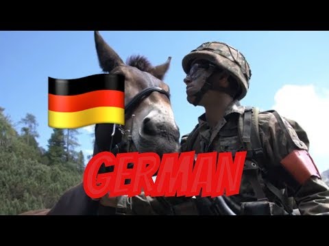 GERMAN Military Mountain Infantry Still using Horses & Mules (2019)