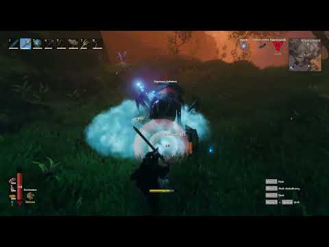 Valheim Krom gameplay (1300+ dmg on seeker soldier)