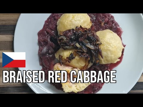 Czech Braised RED CABBAGE Recipe! SUPER DELICIOUS!