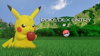 Pokemon 3D Animation - Pokedex Entry #1 - Pikachu