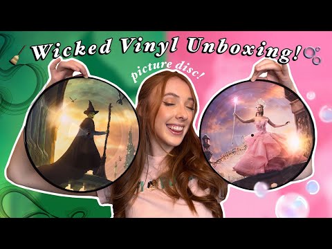 WICKED SOUNDTRACK VINYL UNBOXING! 🫧🧹 *exclusive picture disc*