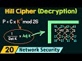 Hill Cipher (Decryption)
