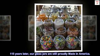 Anchor Hocking 2.5 Gallon Montana Glass Jar with Lid (2 piece, black metal, dishwasher safe)